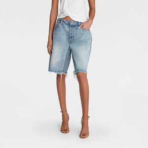 Light Wash Denim Jean Shorts - Women's